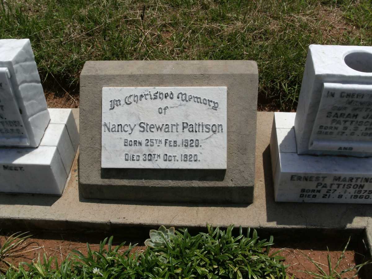 PATTISON Nancy Stewart 1920-1920