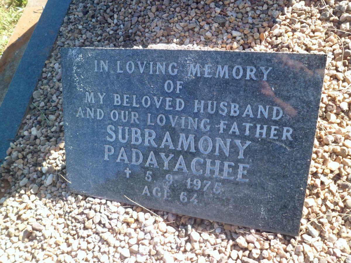 PADAYACHEE Subramony -1975
