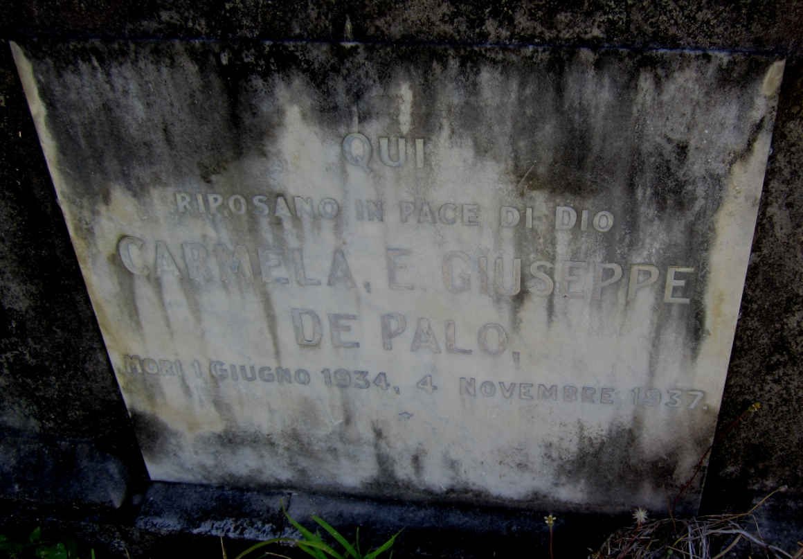 PALO Carmela E. Giuseppe, De -1934-1937
