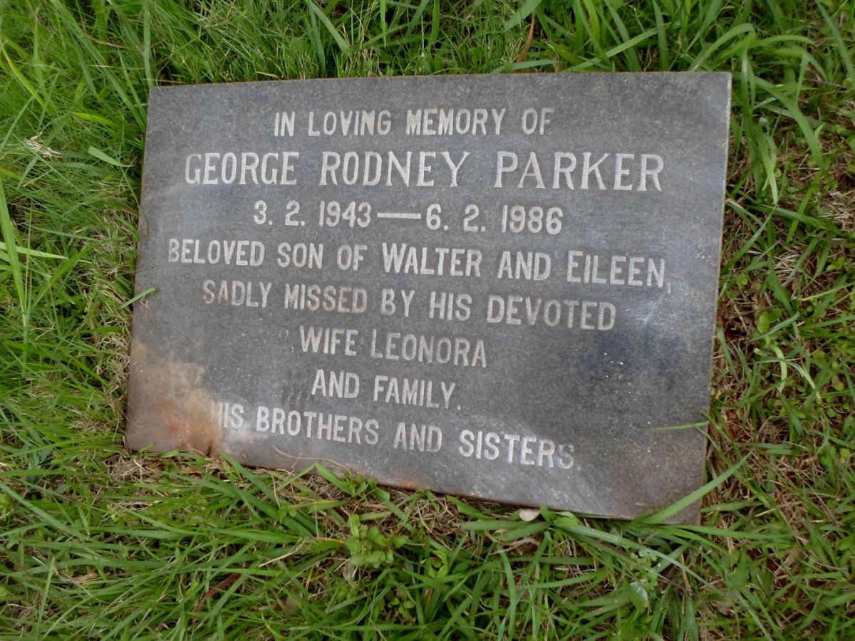 PARKER George Rodney 1943-1986.