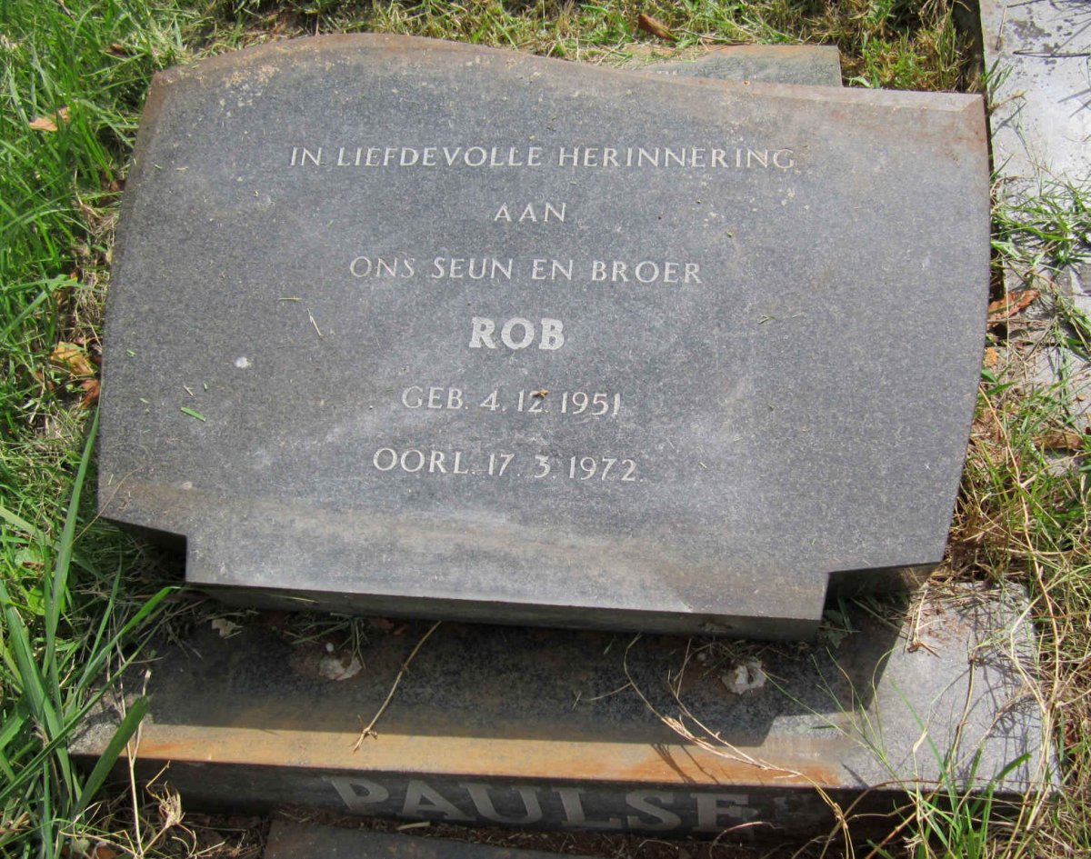 PAULSE Rob 1951-1972