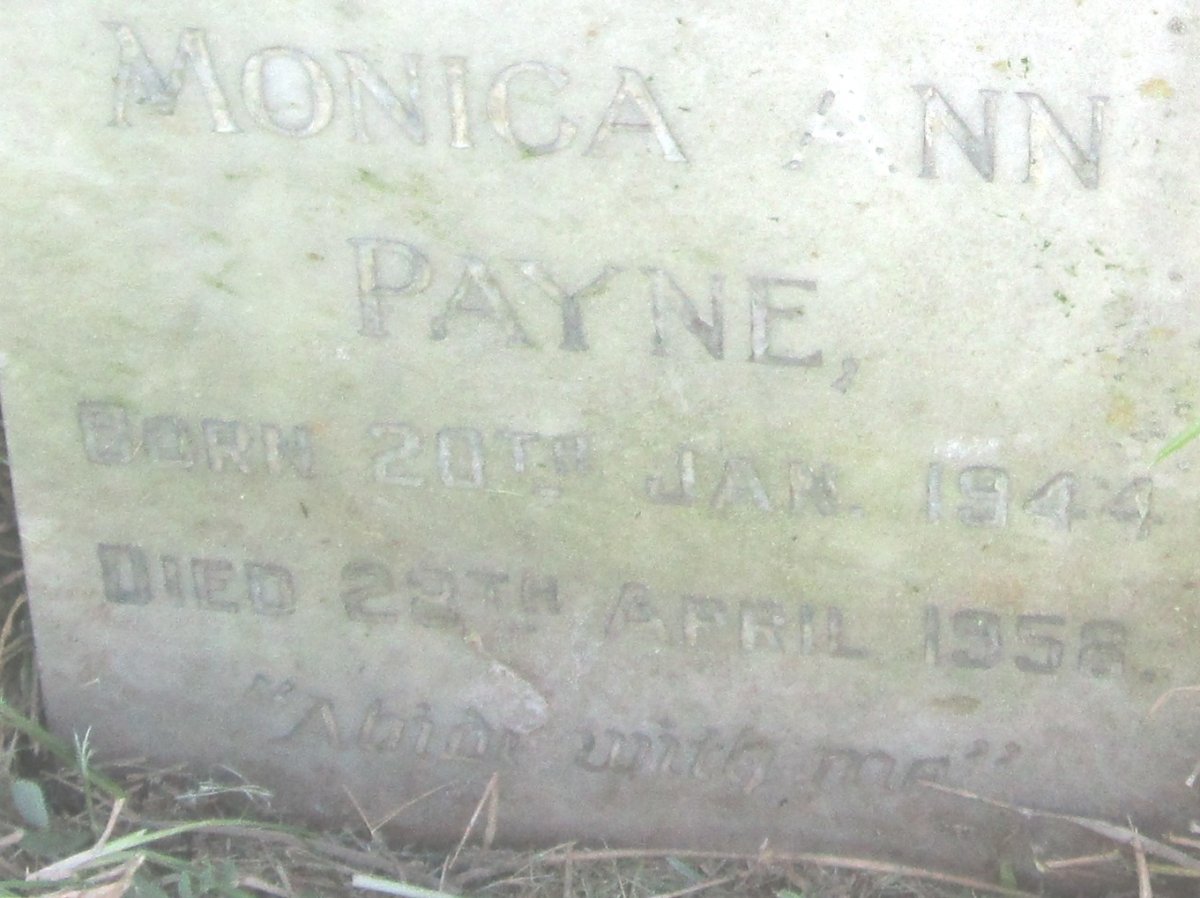 PAYNE Monica Ann 1944-1958