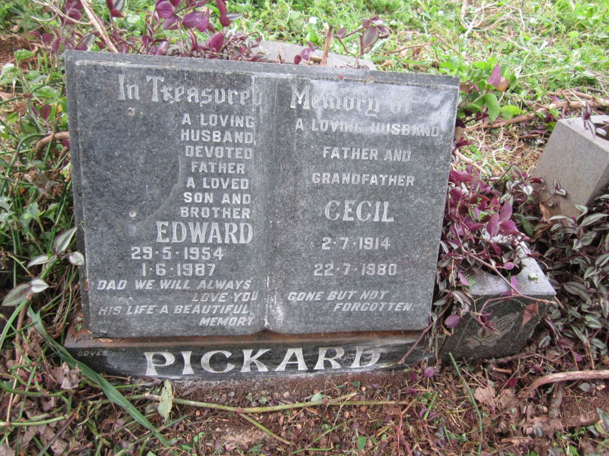 PICKARD Cecil 1914-1980 :: PICKARD Edward 1954-1987