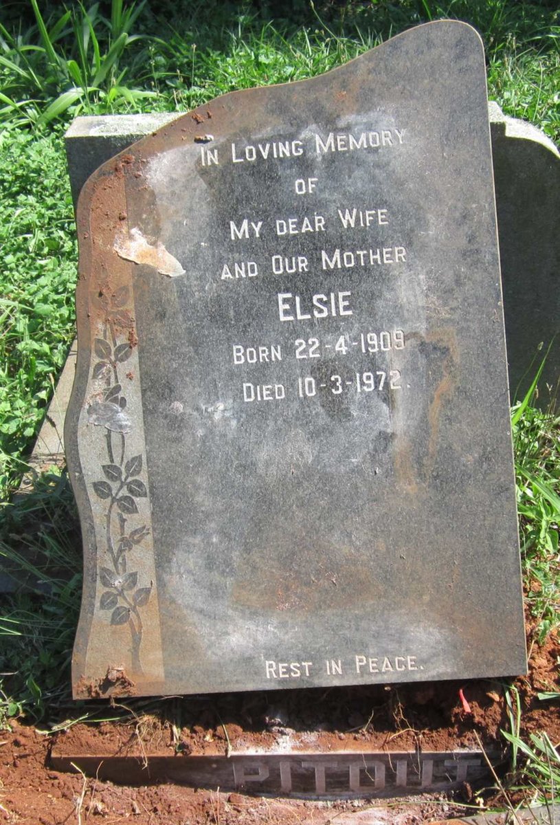 PITOUT Elsie 1909-1972