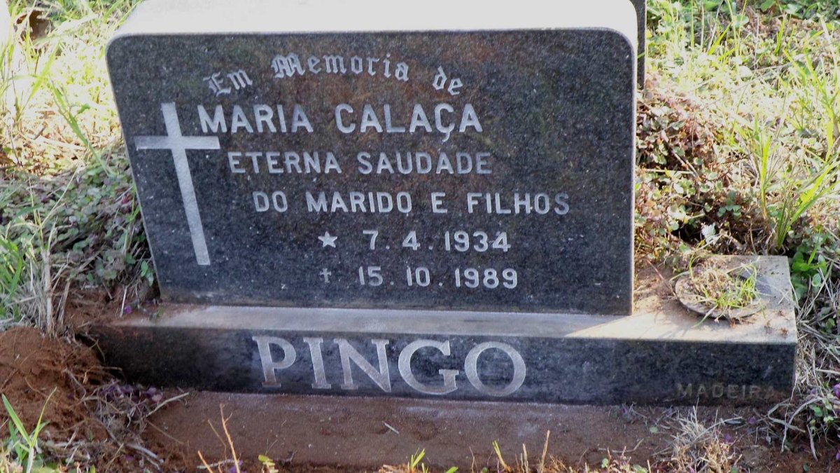 PINGO Maria Calaça 1934-1989