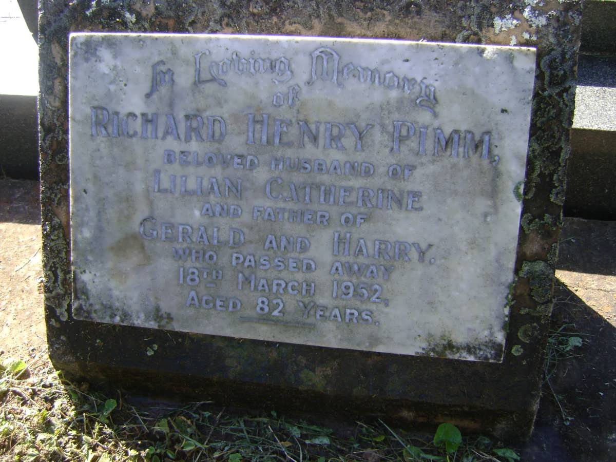 PIMM Richard Henry -1952
