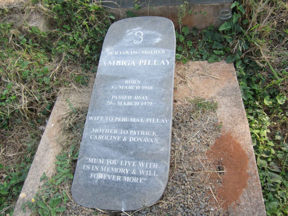 PILLAY Ambiga 1948-1979