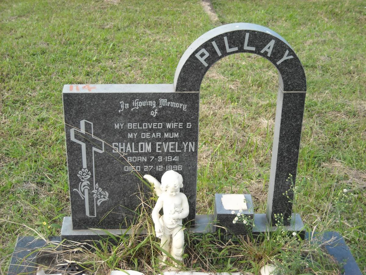 PILLAY Shalom Evelyn 1941-1996