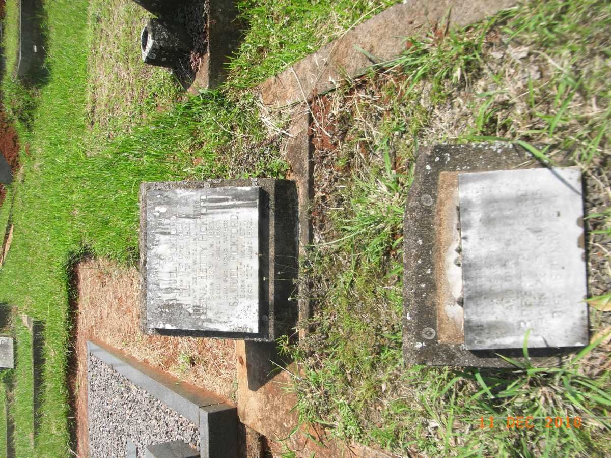 PICKFORD Samuel 1877-1963 &amp; Roseina Hetty 1883-1957 :: PICKFORD Samuel 1906-1921:: PICKFORD Robert 1905-1974