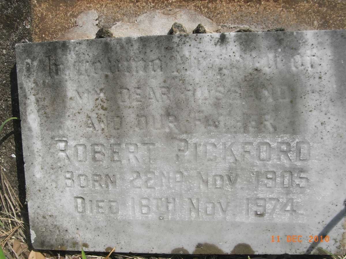 PICKFORD Samuel 1877-1963 &amp; Roseina Hetty 1883-1957 :: PICKFORD Samuel 1906-1921:: PICKFORD Robert 1905-1974