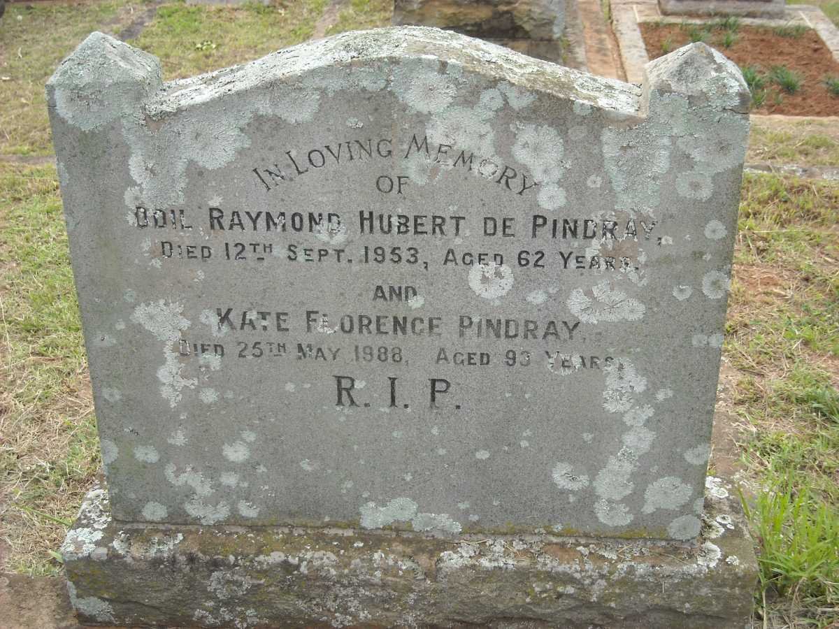 PINDRAY Odil Raymond Hubert, de  -1953 &amp; Kate Florence -1988
