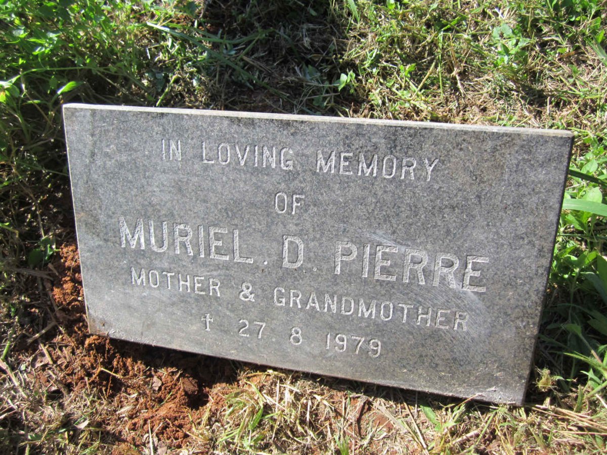 PIERRE Muriel D. -1979