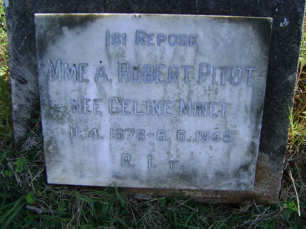 PITOT A. Robert  nee CELINE-MINET 1878-1948