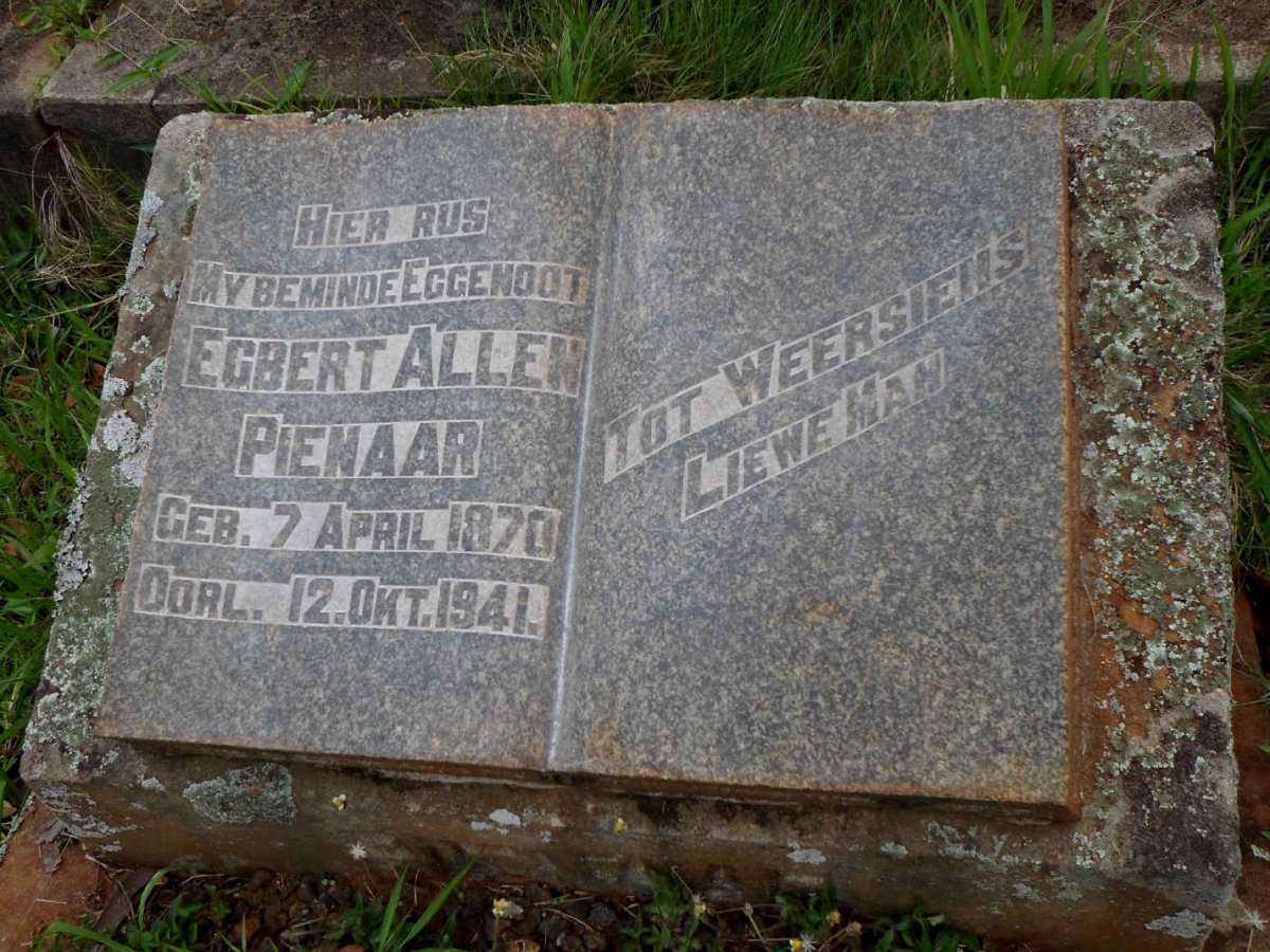 PIENAAR Egbert Allen 1870-1941