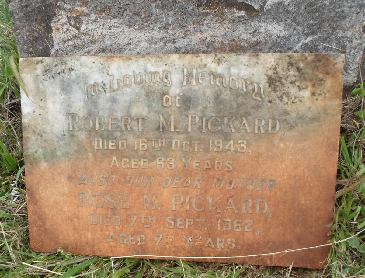 PICKARD Robert M. -1943 &amp; Rose N. -1962