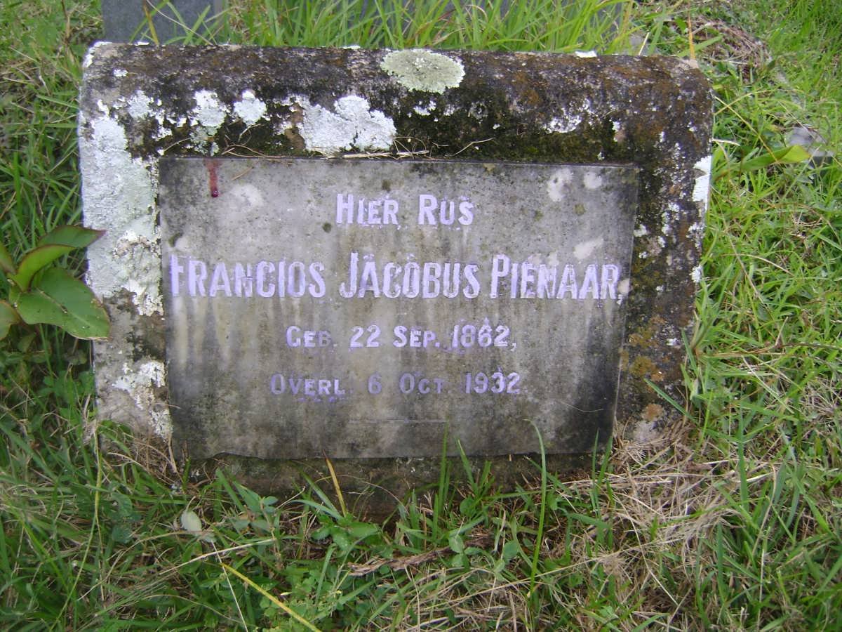 PIENAAR Francios Jacobus 1862-1932