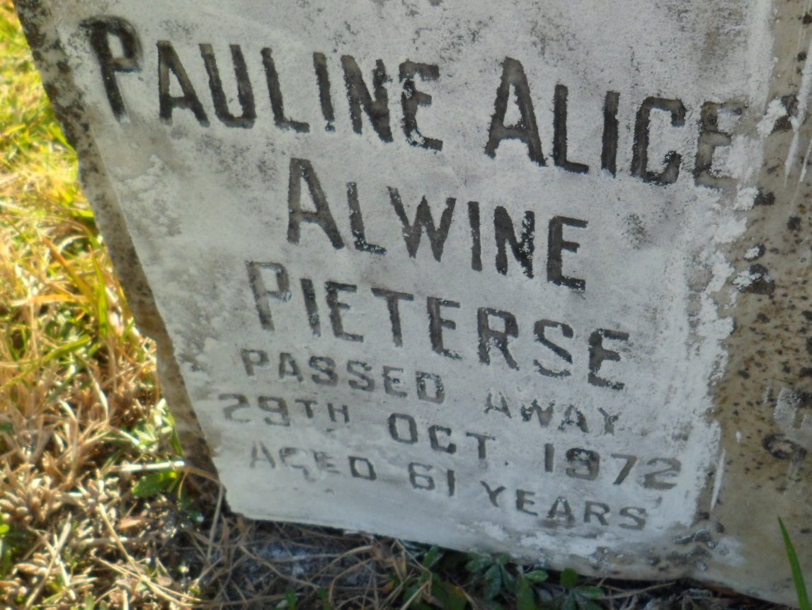 PIETERSE Pauline Alice Alwine -1972