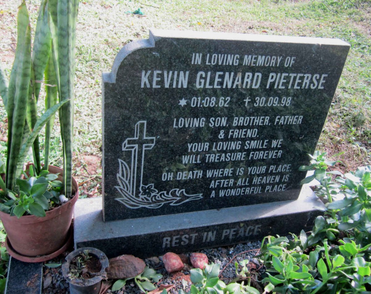 PIETERSE Kevin Glenard 1962-1998