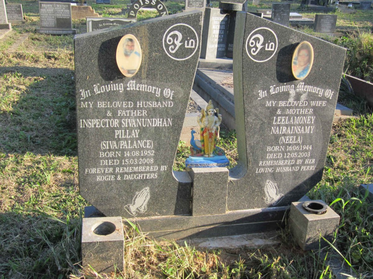 PILLAY Sivanundhan 1952-2008 &amp; Leelamoney NAIRAINSAMY 1944-2003