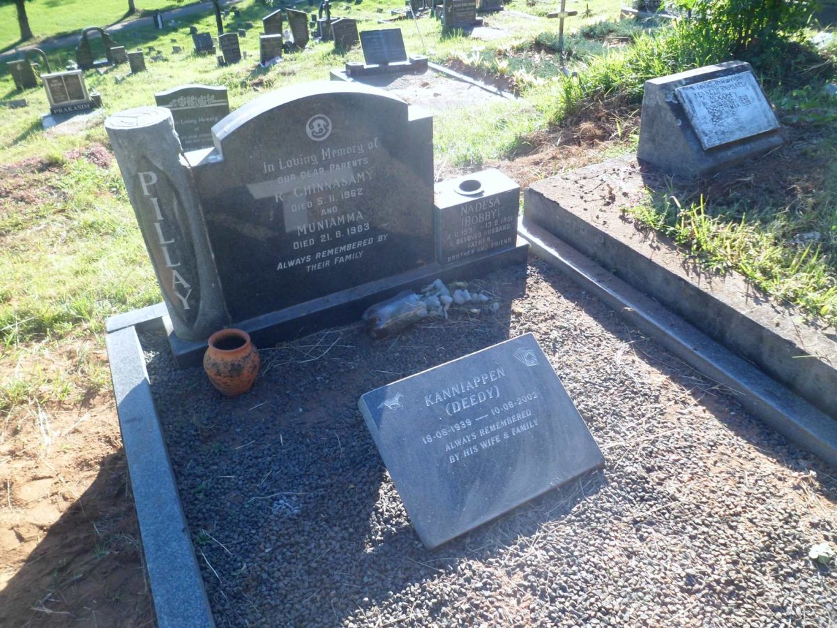 PILLAY Chinnasamy -1962 &amp; PILLAY Muniamma -1983 :: PILLAY Nadesa 1937-1991