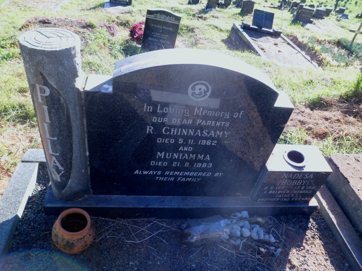 PILLAY Chinnasamy -1962 &amp; PILLAY Muniamma -1983