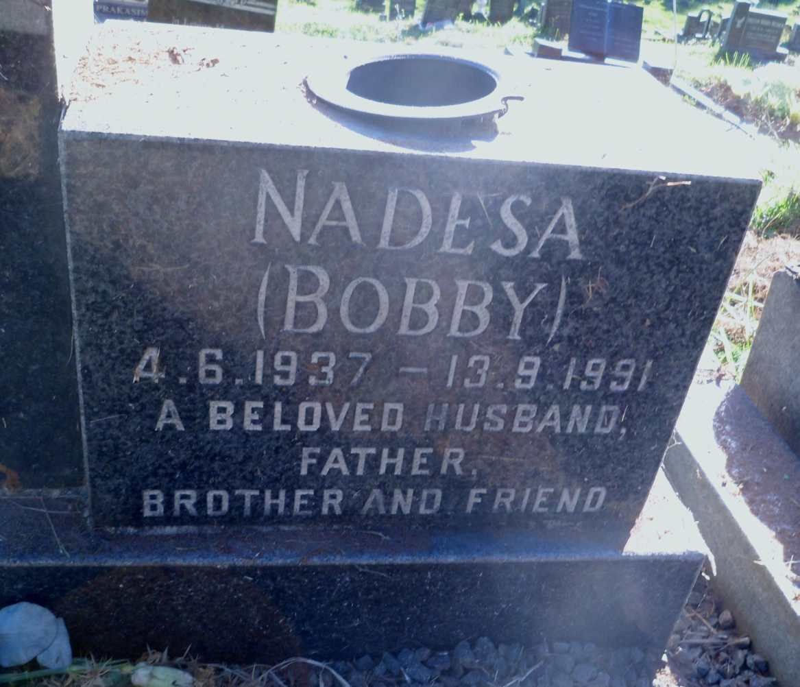 PILLAY Nadesa 1937-1991