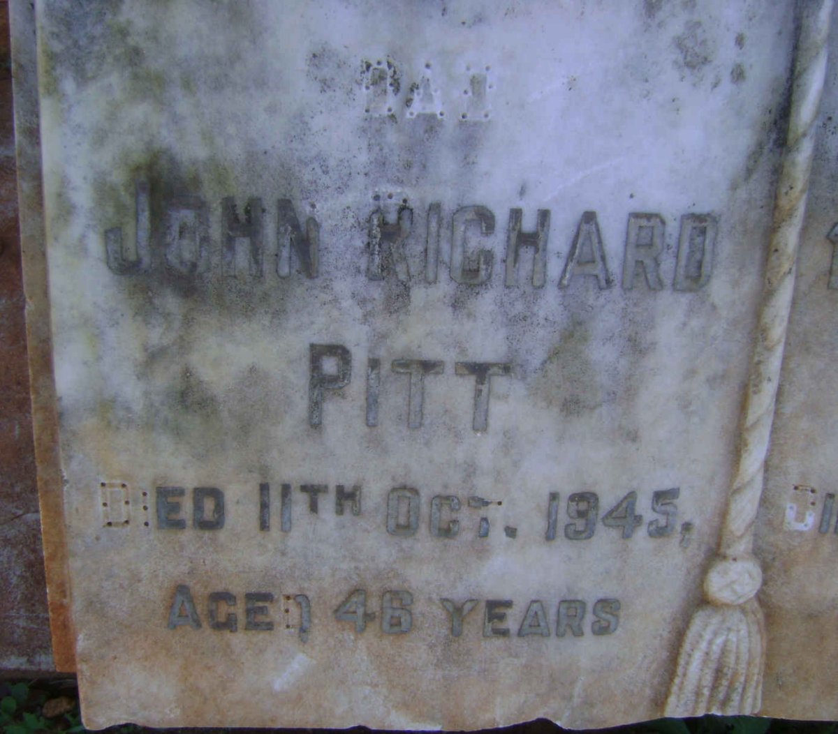 PITT John Richard -1945 &amp; Magdeline Maria DAMONSE -1959