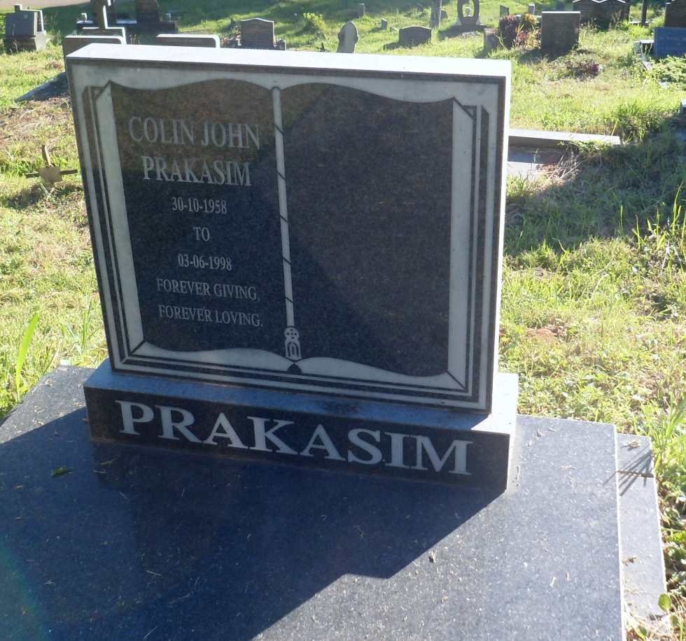 PRAKASIM Colin John 1958-1998