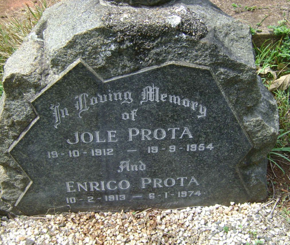PROTA Enrico 1913-1974 &amp; Jole 1912-1954