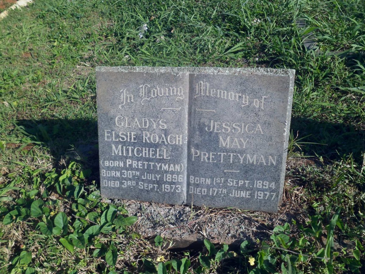 PRETTYMAN Jessica May 1894-1977 :: MITCHELL Gladys Elsie Roach nee PRETTYMAN 1896-1973