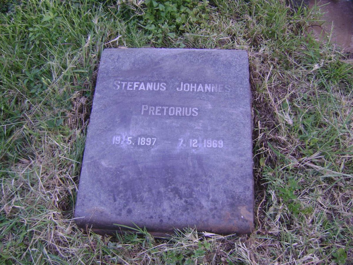 PRETORIUS Stefanus Johannes 1897-1969