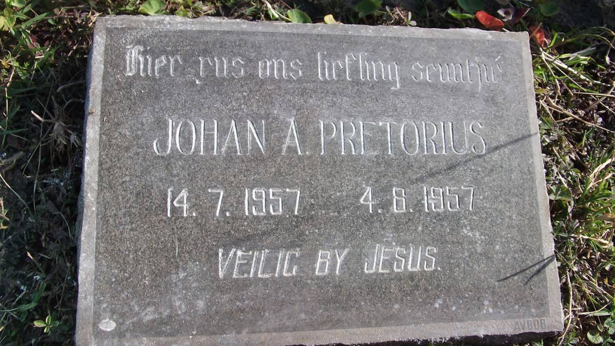 PRETORIUS Johan A. 1957-1957