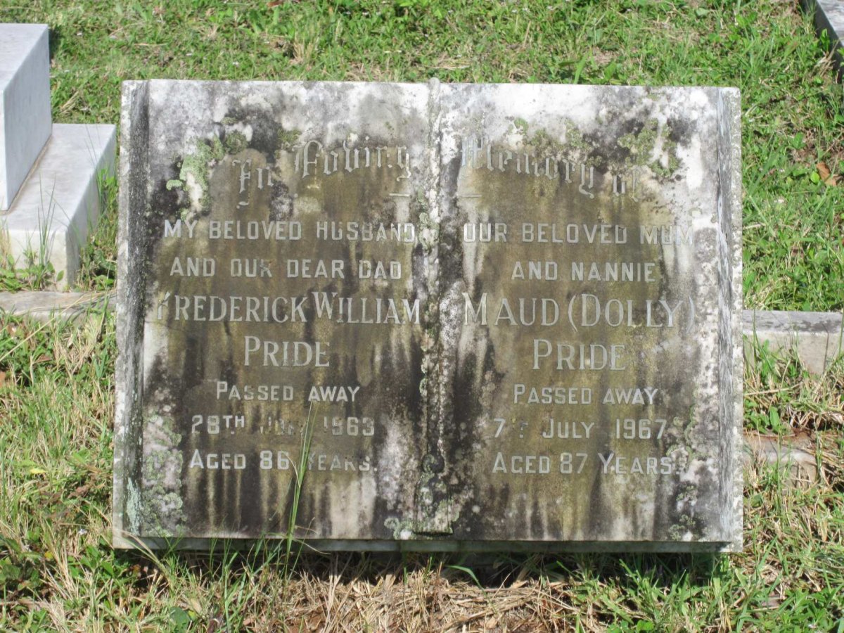 PRIDE Frederick William  -1963 &amp; Maud  -1967