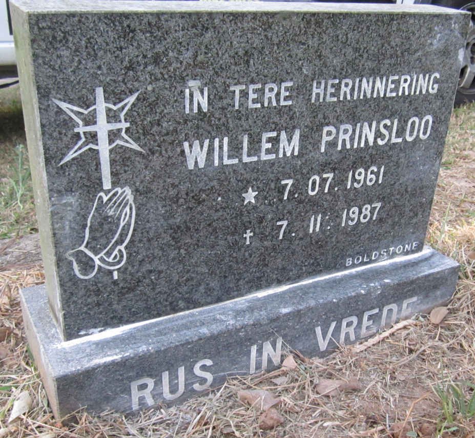 PRINSLOO Willem 1961-1987