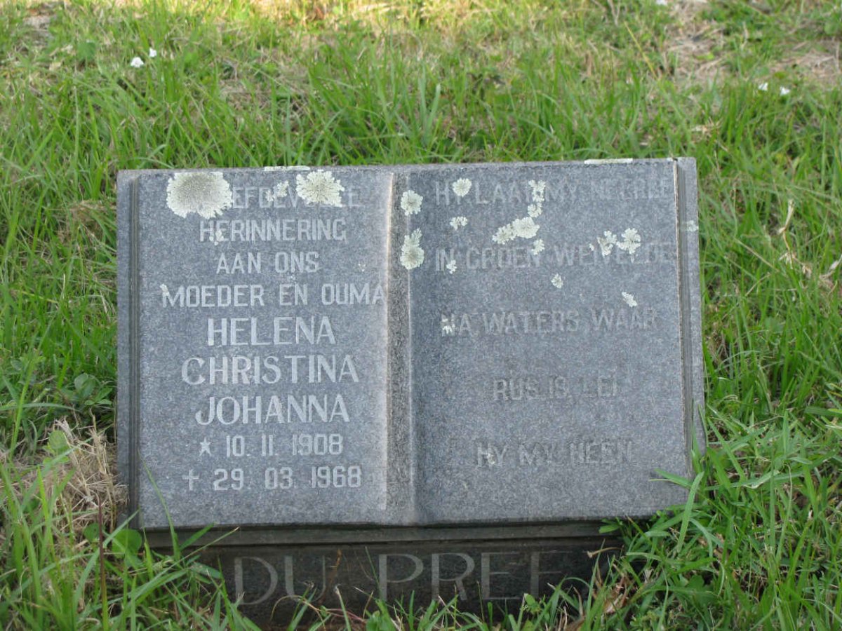 PREEZ Helena Christina Johanna, du 1908-1968