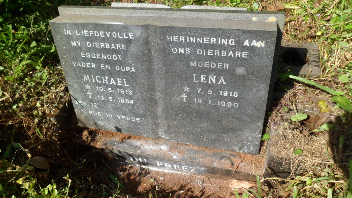 PREEZ Michael, du 1918-1984 &amp; Lena 1918-1990
