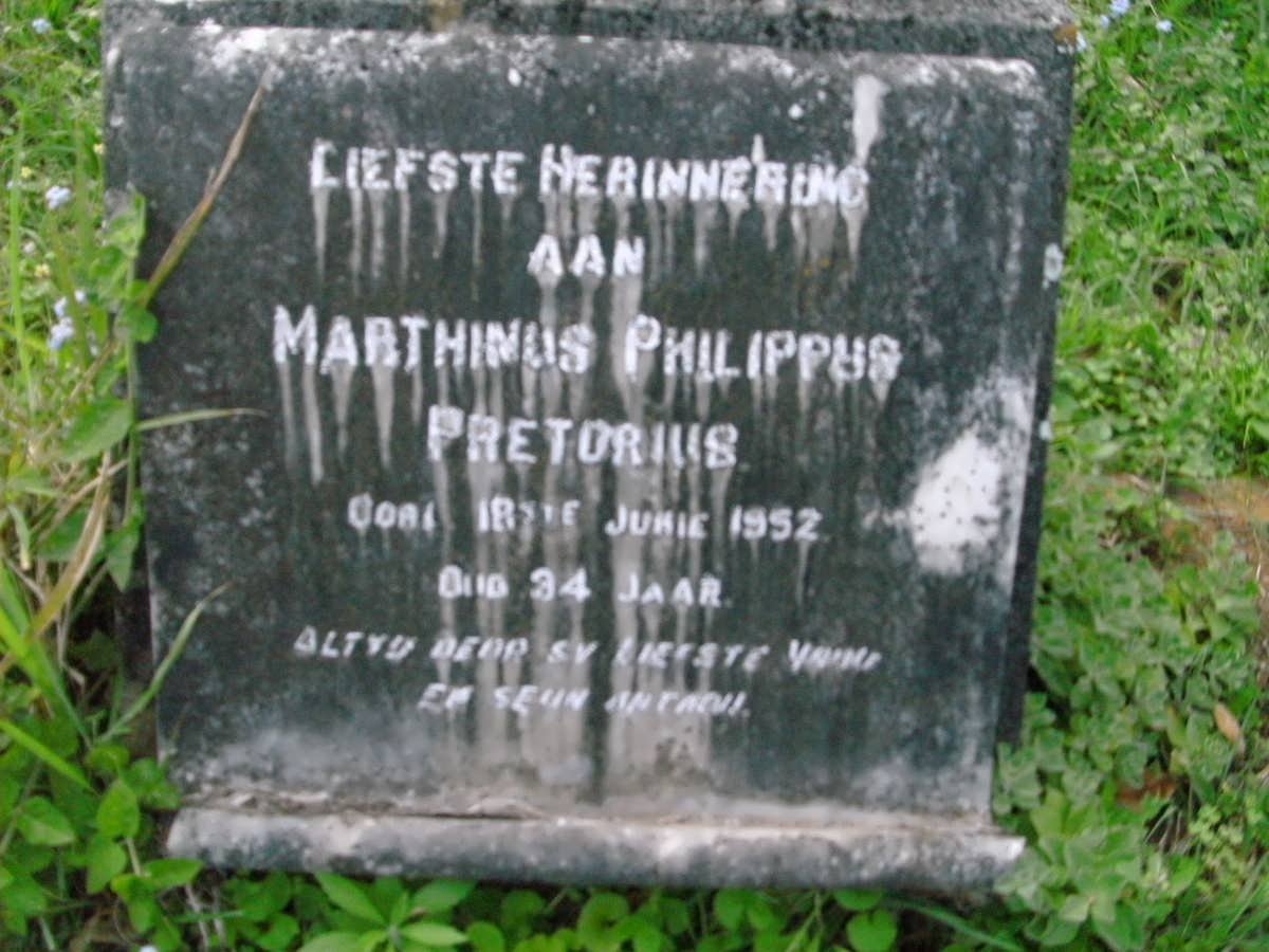PRETORIUS Marthinus Philippus -1952
