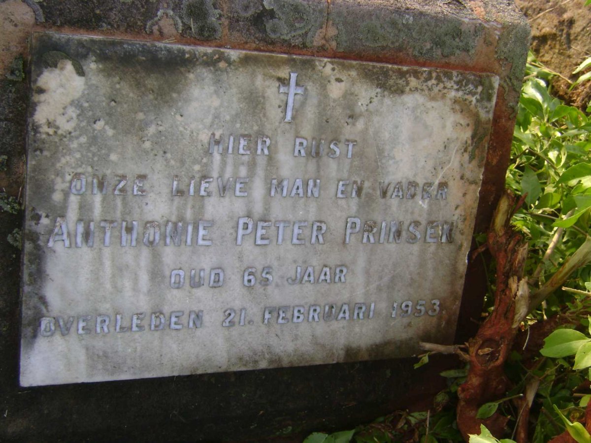 PRINSEN Anthonie Peter -1953