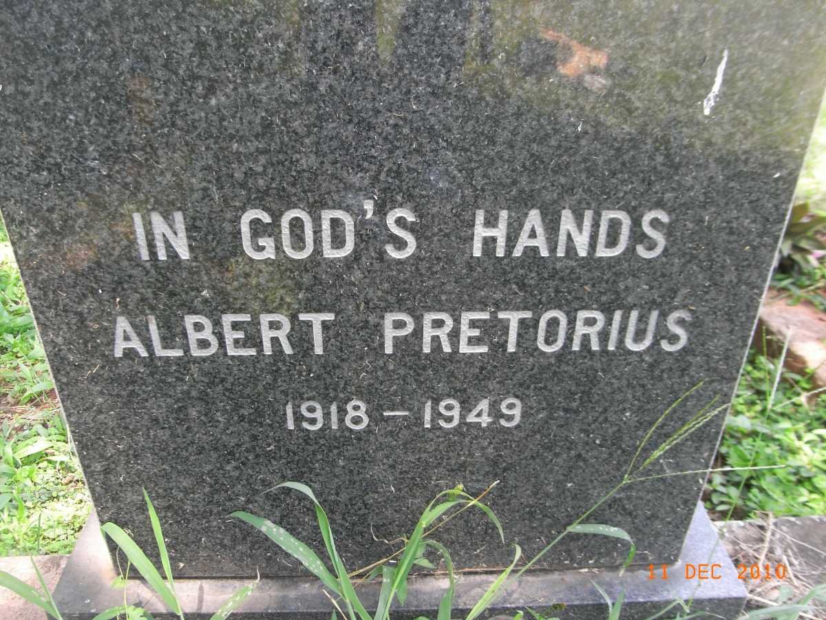 PRETORIUS Albert 1918-1949