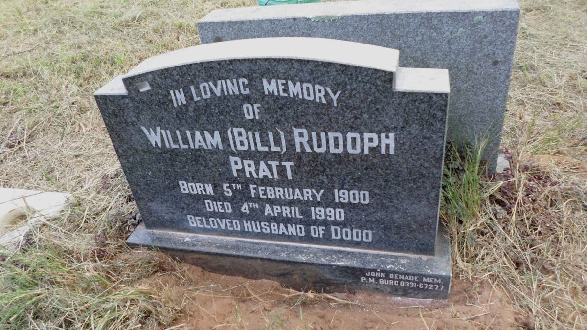 PRATT William Rudoph 1900-1990