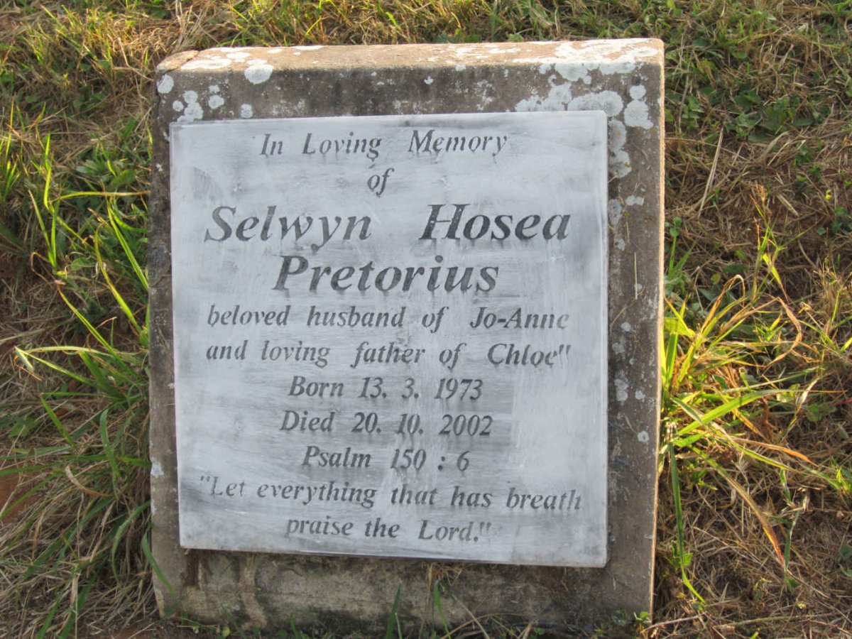PRETORIUS Selwyn Hosea 1973-2002