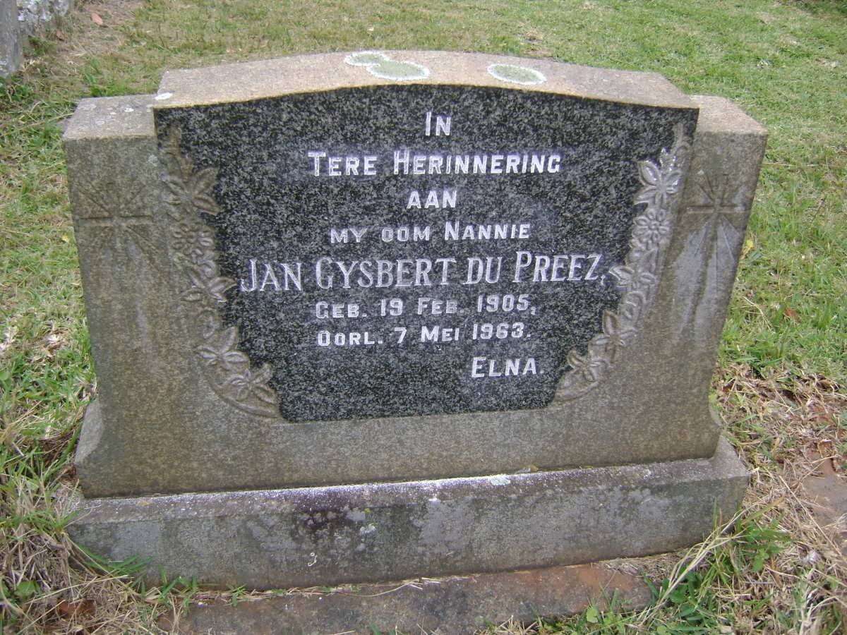 PREEZ Jan Gysbert, du 1905-1963