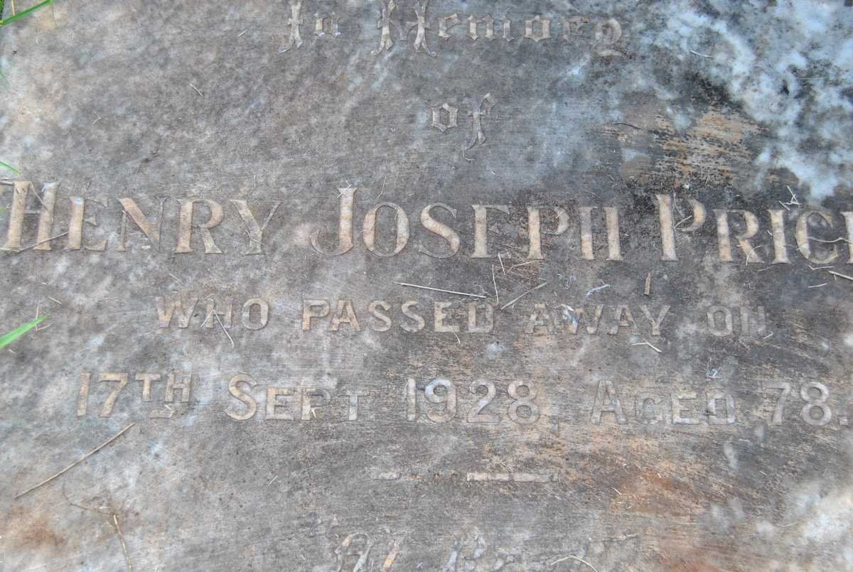 PRICE Henry Joseph -1928 &amp; Mary Jane -1930