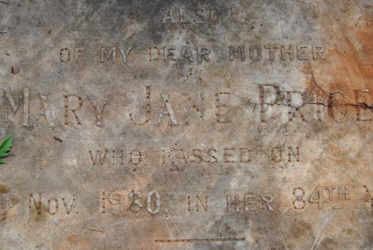 PRICE Henry Joseph -1928 &amp; Mary Jane -1930