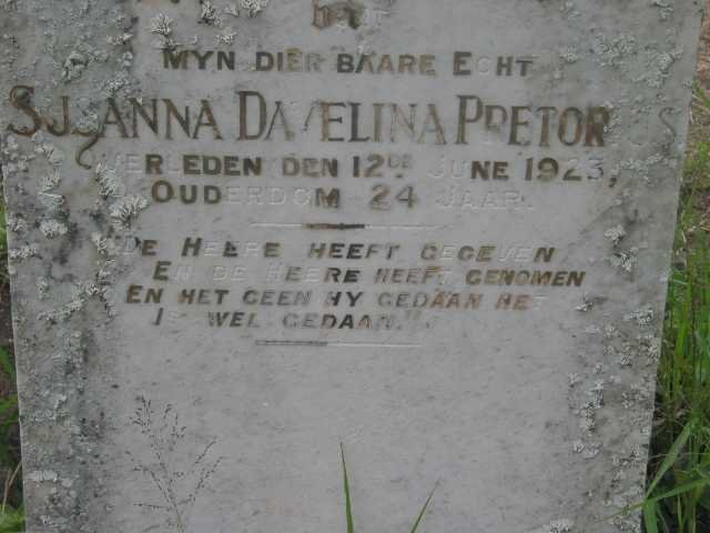 PRETORIUS Susanna Davelina -1923