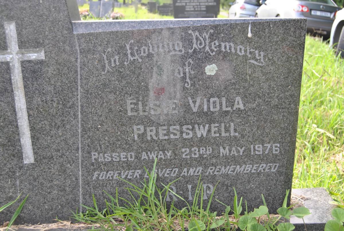 PRESSWELL Elsie Viola -1976