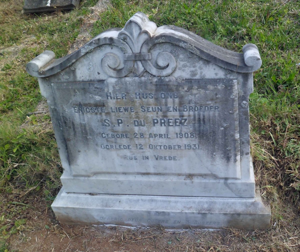 PREEZ, du S.P.  1908-1931