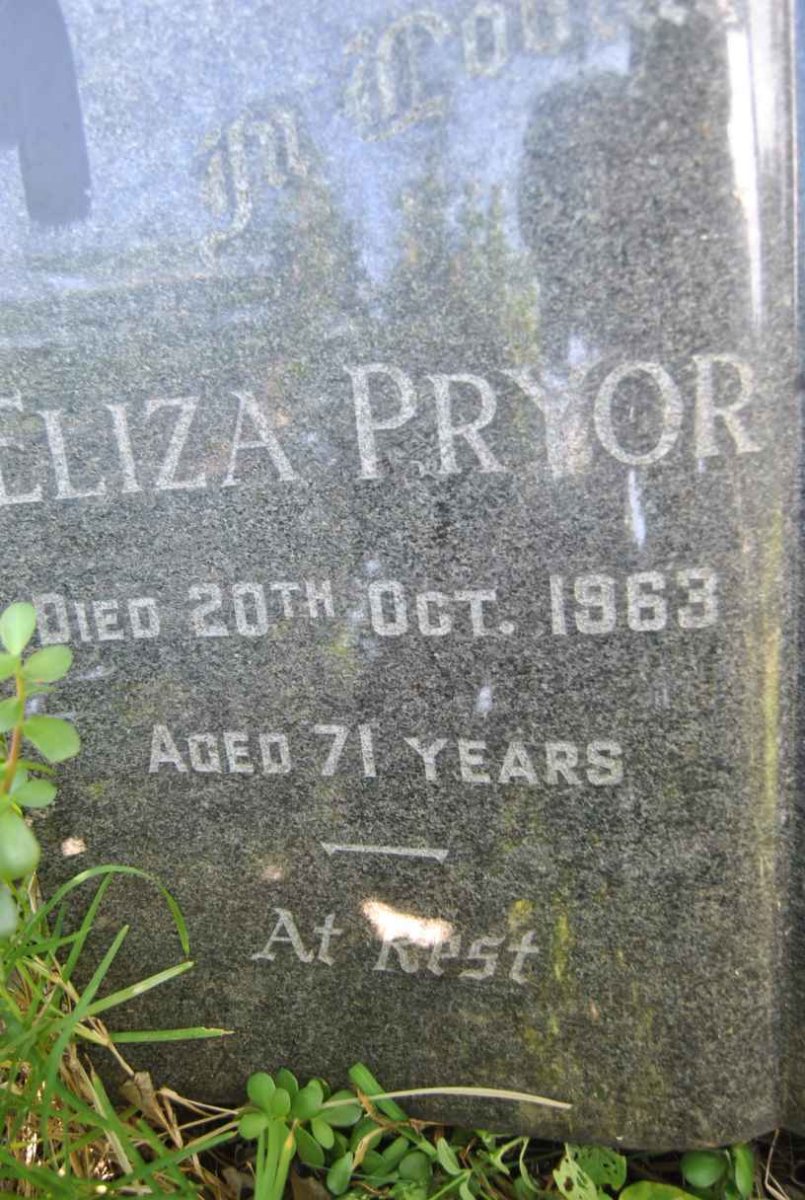 PRYOR Eliza -1963