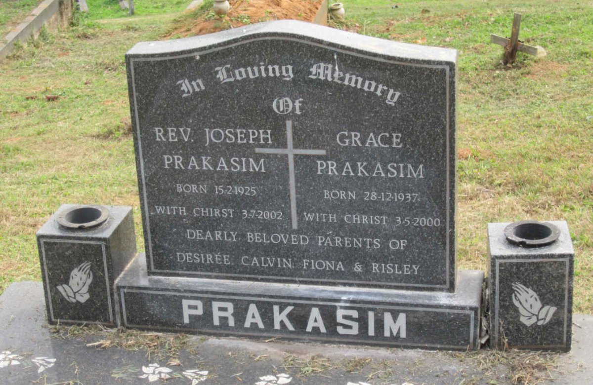 PRAKASIM Joseph 1925-2002 &amp; Grace 1937-2000