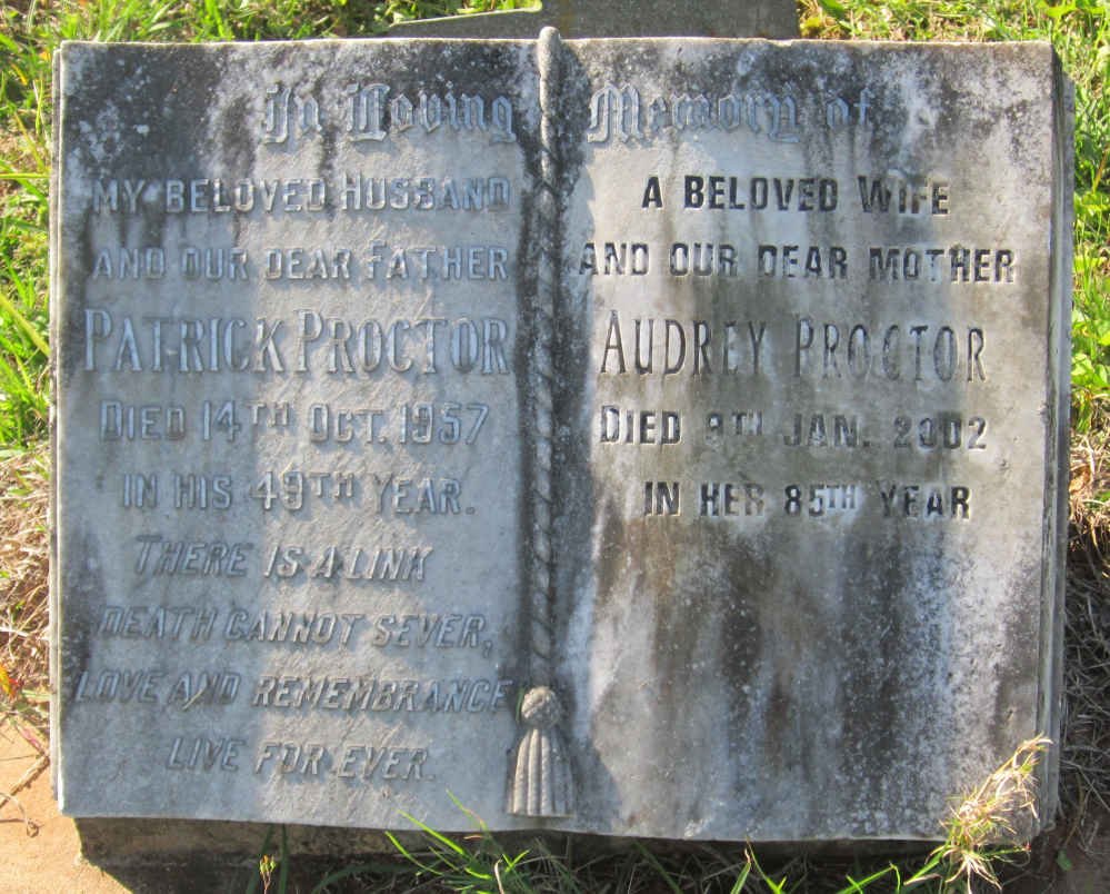 PROCTOR Patrick -1957 &amp; Audrey -2002